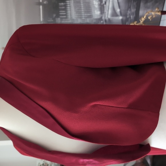 Joseph Ribkoff Red Cropped Blazer Tailored Suit Jacket, Size 12. - Picture 4 of 9